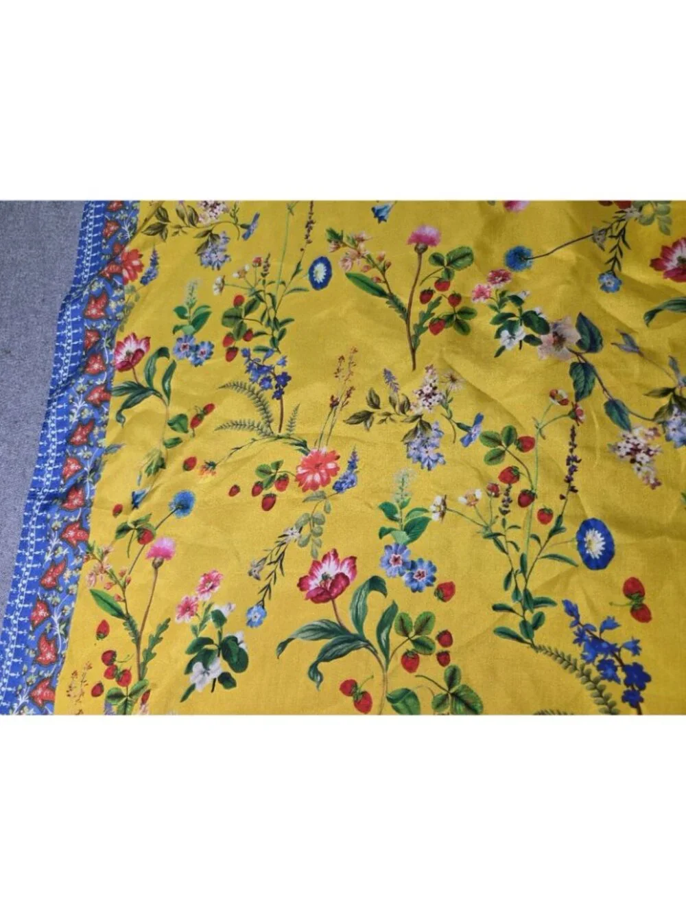 Maeve anthropologie Silk Floral Botanical Colorful Neck Scarf bandana square